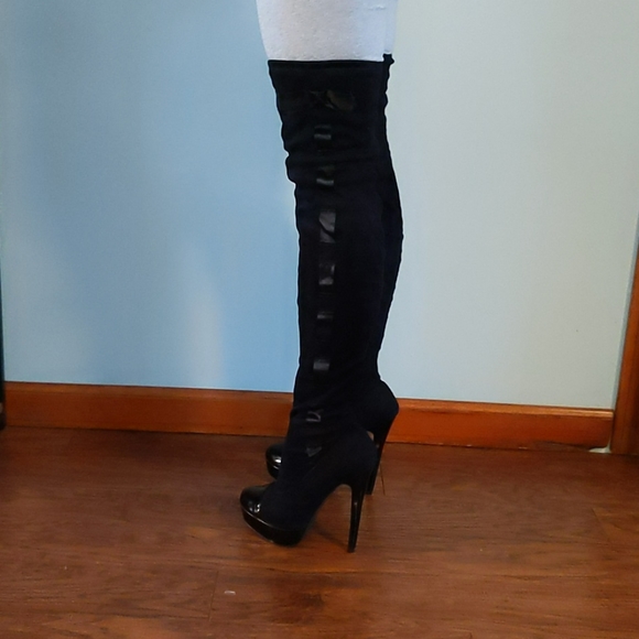 Colin Stuart Knee High Boots size 8 - Picture 4 of 7